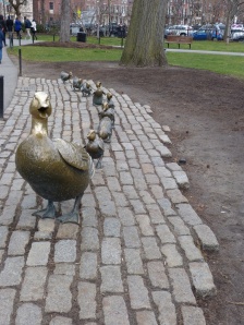 Entenskulptur im Boston Public Park